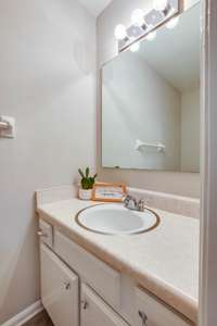 You will find a half bathroom on the first floor, perfect for your guests!