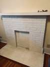 one of 3 fireplaces 