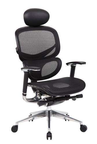 Boss B6888-BK Mesh Task Chair WITH Headrest