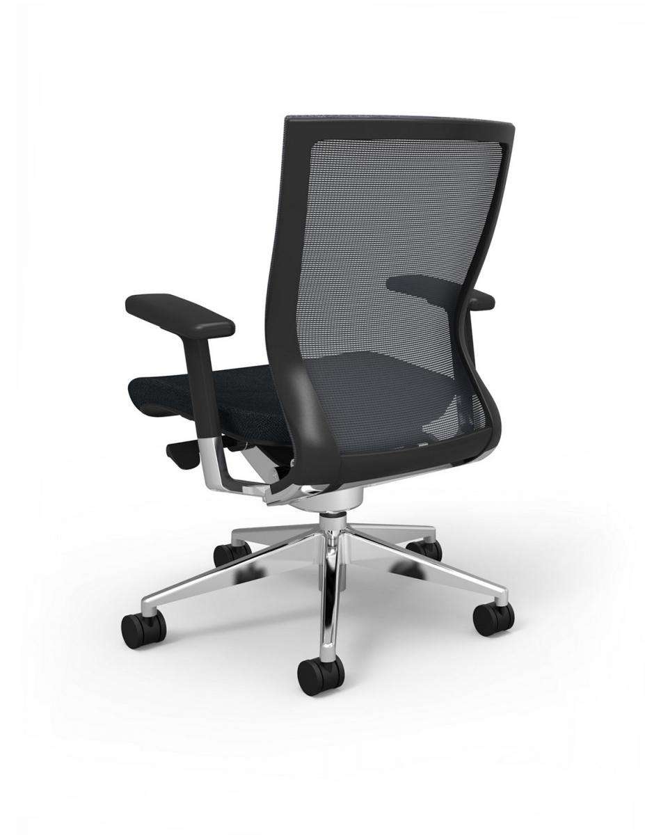 Cherryman IDesk Oroblanco Task Chair - Black Frame with Black Seat