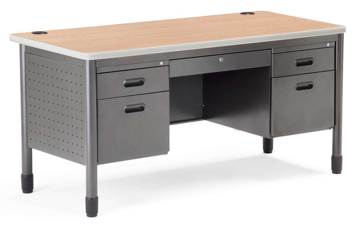 OFM Mesa Series Double Pedestal Teacher's Desk