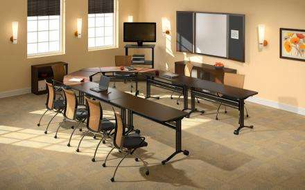 Mayline Horseshoe Training Room Tables