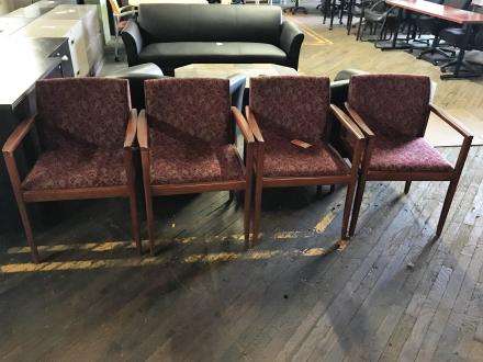 USED Steelcase Wood Frame Guest Chairs