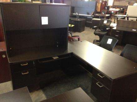 Cherryman L Desk with Hutch