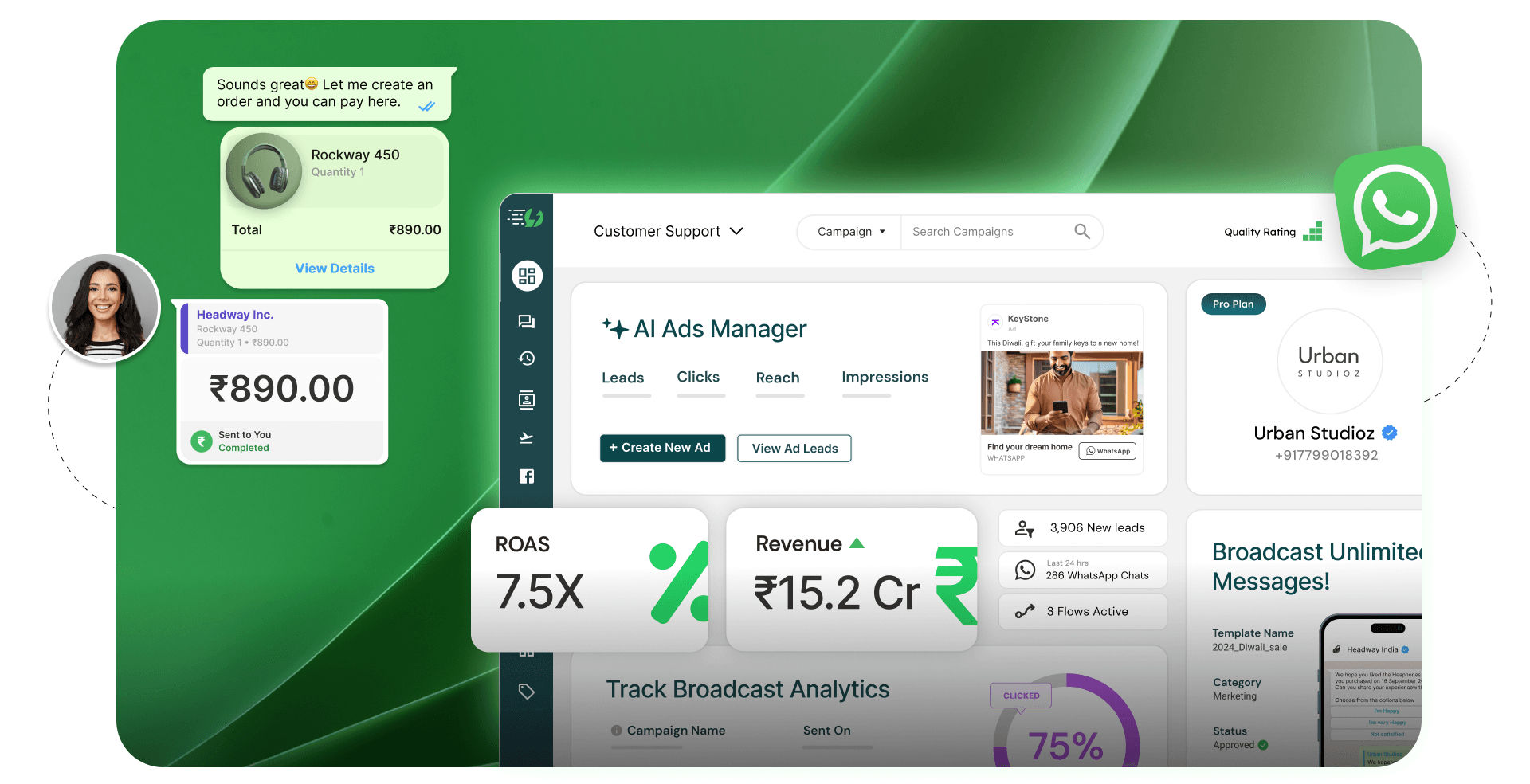 Waaibot Dashboard Showcase
