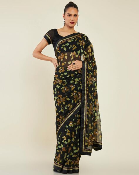 Myntra - Soch Floral Printed Pure Georgette Saree Price