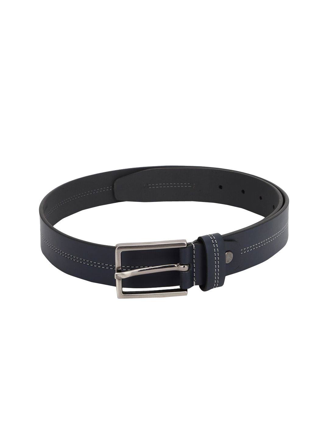 Myntra - Peter England Men Navy Blue  Leather Belt Price