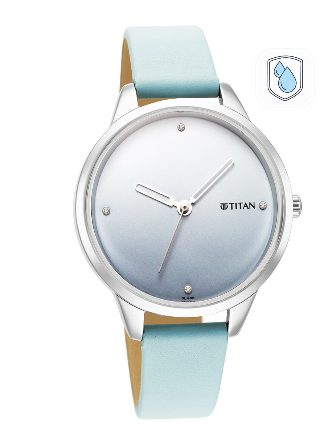 Tatacliq - Titan Women Blue Brass Dial & Blue Leather Straps Analogue Watch 2664SL02 Price