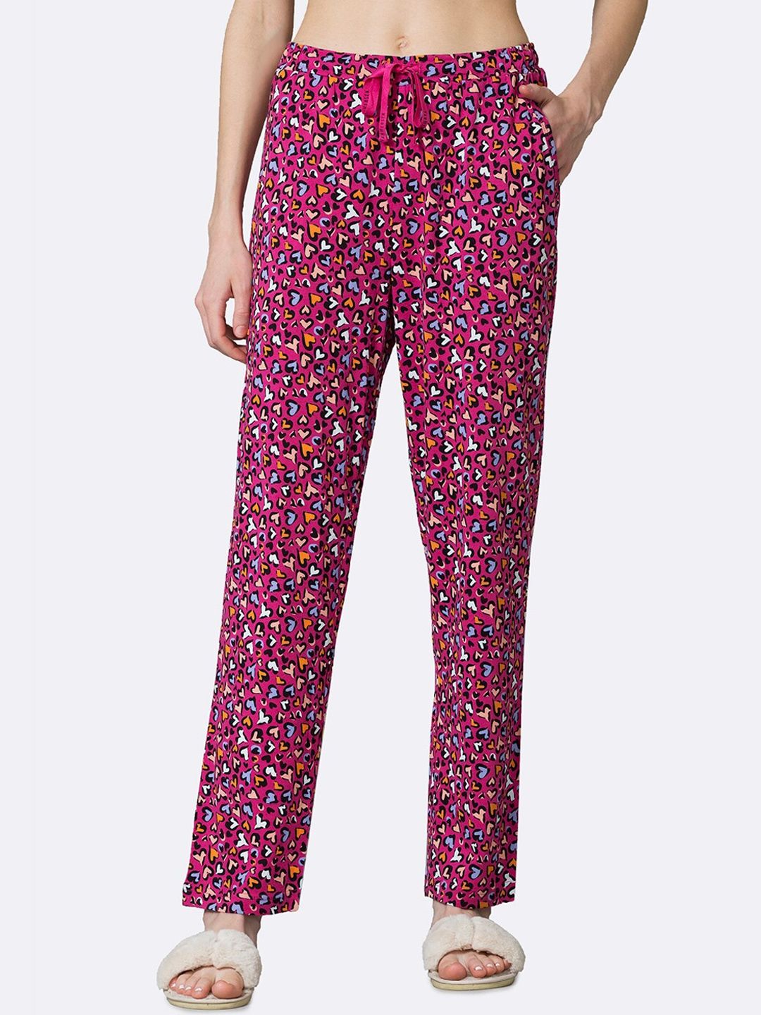 Myntra - Van Heusen Women Printed Superior Drape Ultra Soft Lounge Pants