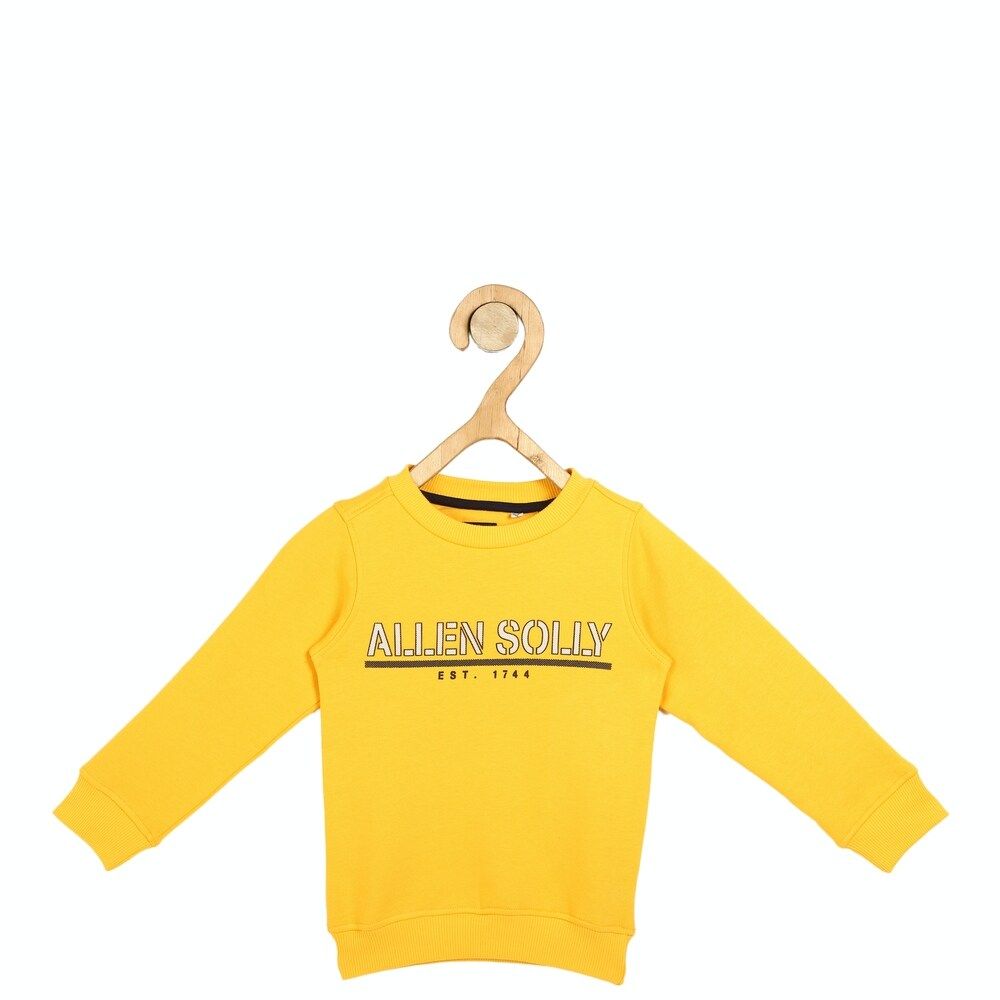 Allen Solly - Boys Yellow Graphic Print Regular Fit Sweatshirt