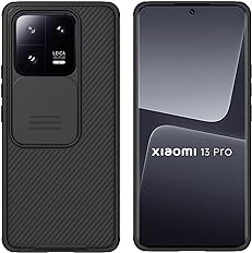 Amazon - Nillkin Case for Xiaomi Mi 13 Pro (6.73″ Inch) CamShield Pro Camera Slider Double Layered Protection TPU + PC Black Color
