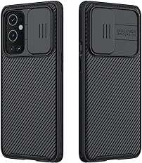 Jiomart - Nillkin Case for OnePlus 9 Pro One Plus 9 Pro (1+9) Pro (6.7″ Inch) CamShield Pro Slider Camera Close & Open Double Layered Protection TPU + PC Black Color