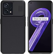 Amazon - Realme 9 Pro+ 5G Case – CamShield Case with Slide Camera Cover, Slim Protective Case for Realme 9 Pro+ Plus 5G 6.4 inch, Black