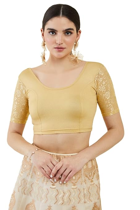 Myntra - Soch Self-Design Sleeves Princess Cut Saree Blouse Price