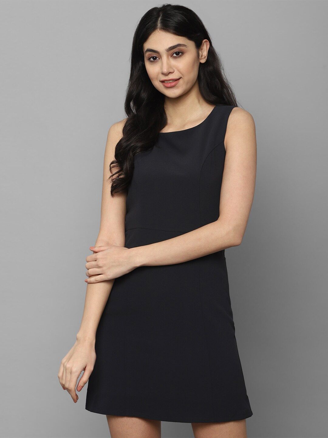 Myntra - Allen Solly Woman Black A-Line Dress Price