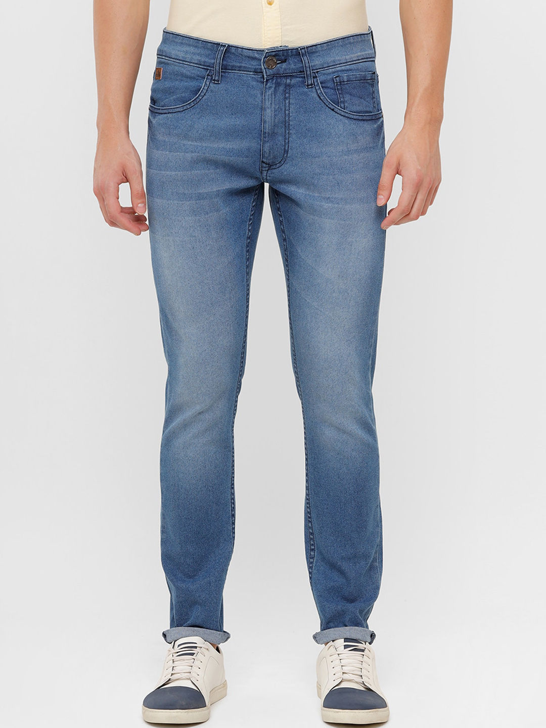 Myntra - WROGN Men Blue Tapered Fit Heavy Fade Jeans Price