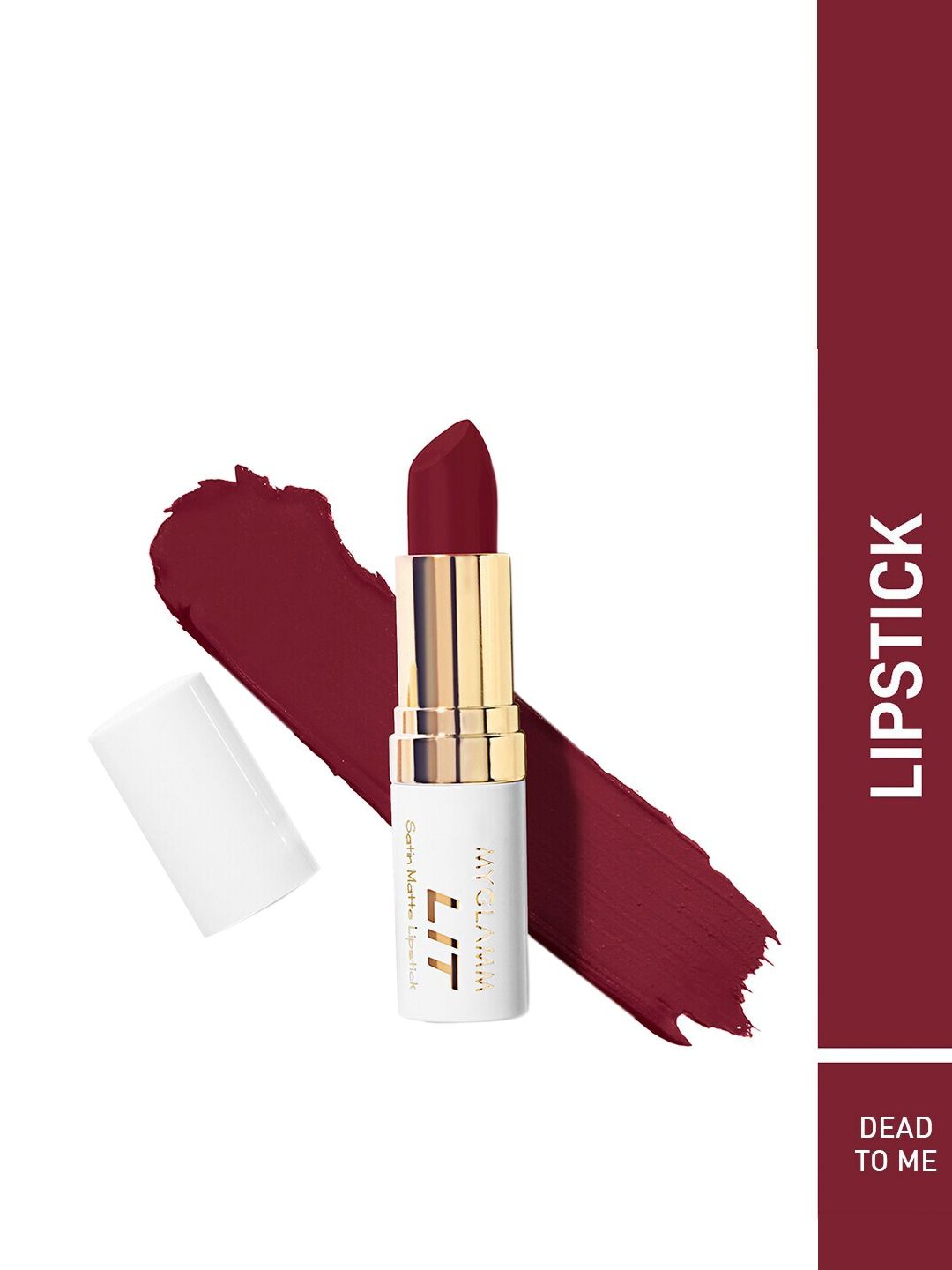 Myntra - MyGlamm LIT Satin Matte Lipstick-Dead to Me -3.7g Price