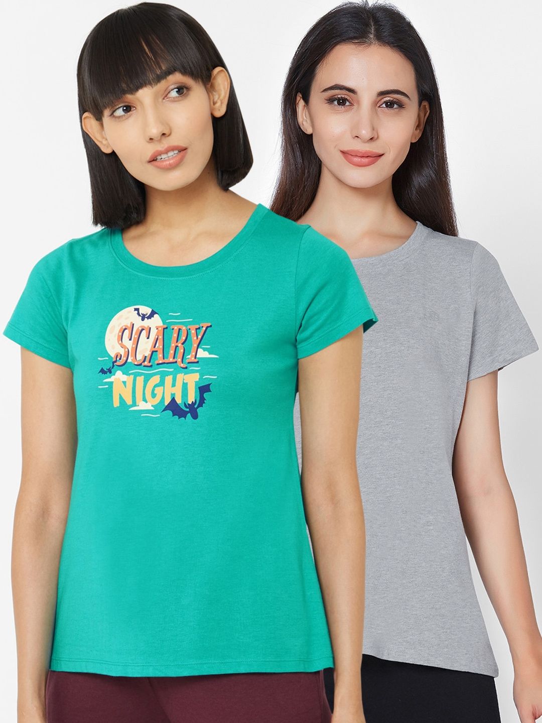 Myntra - Soie Women Pack Of 2 Lounge T-Shirts