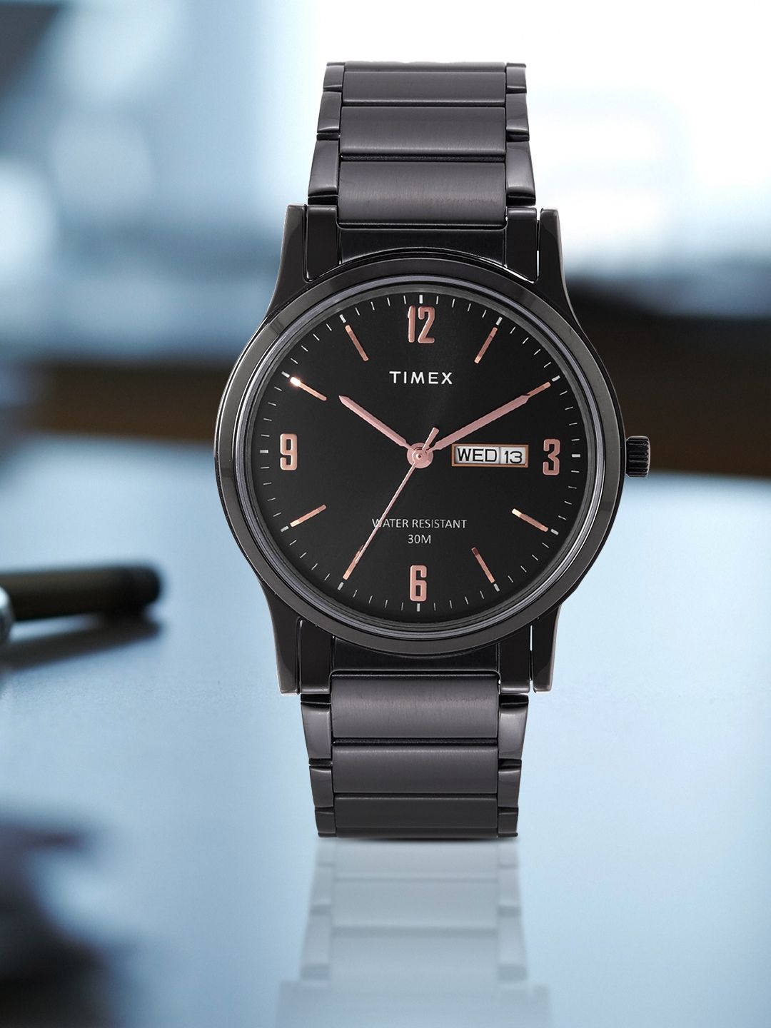 Flipkart - Timex Men Black Analogue Watch – TW000R438 Price