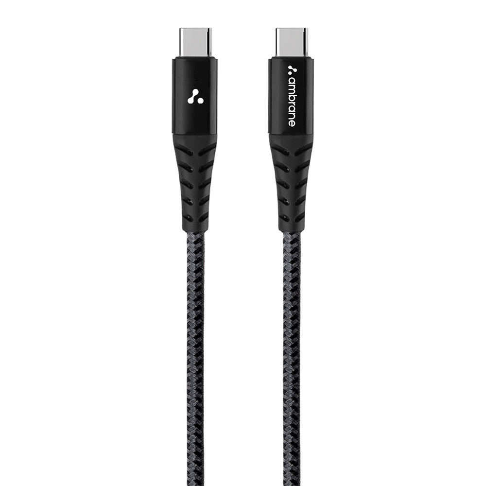 Amazon - Ambrane ABCC-100 1.5M Type-C to Type-C Cable, Black Price