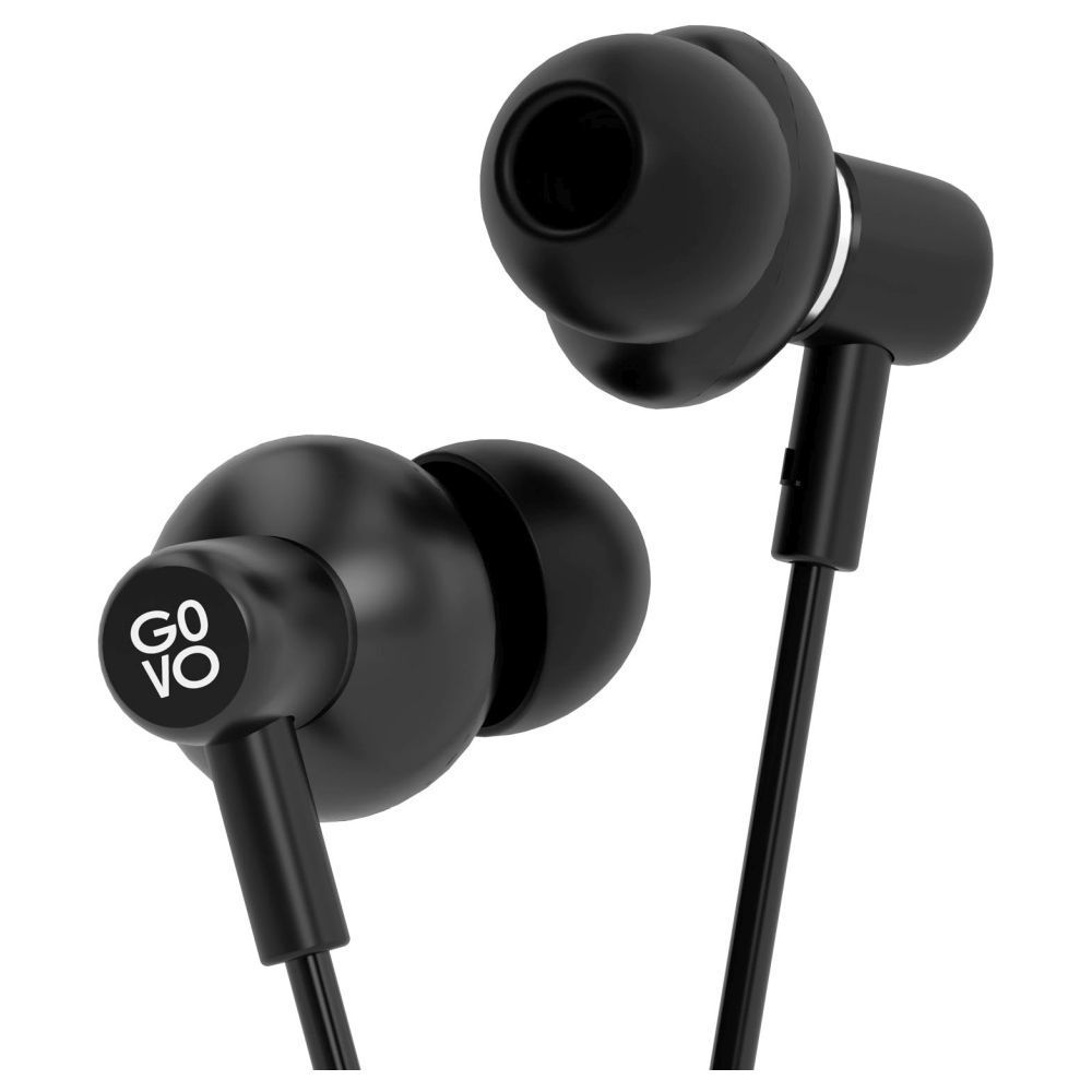 Reliancedigital - Govo GoBass 610 Wired Earphone with Super Bass, Black Price