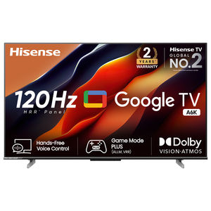 Amazon - Hisense 55A6K 139 cm (55 inches) 4K UHD Smart Google LED TV (Black) (2023 model) with Dolby Vision and ATMOS Price