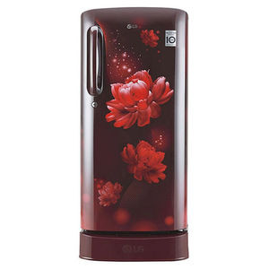 Amazon - LG 185 litres 5 Star Direct Cool Single Door Refrigerator, Scarlet Charm GL-D201ASCU Price