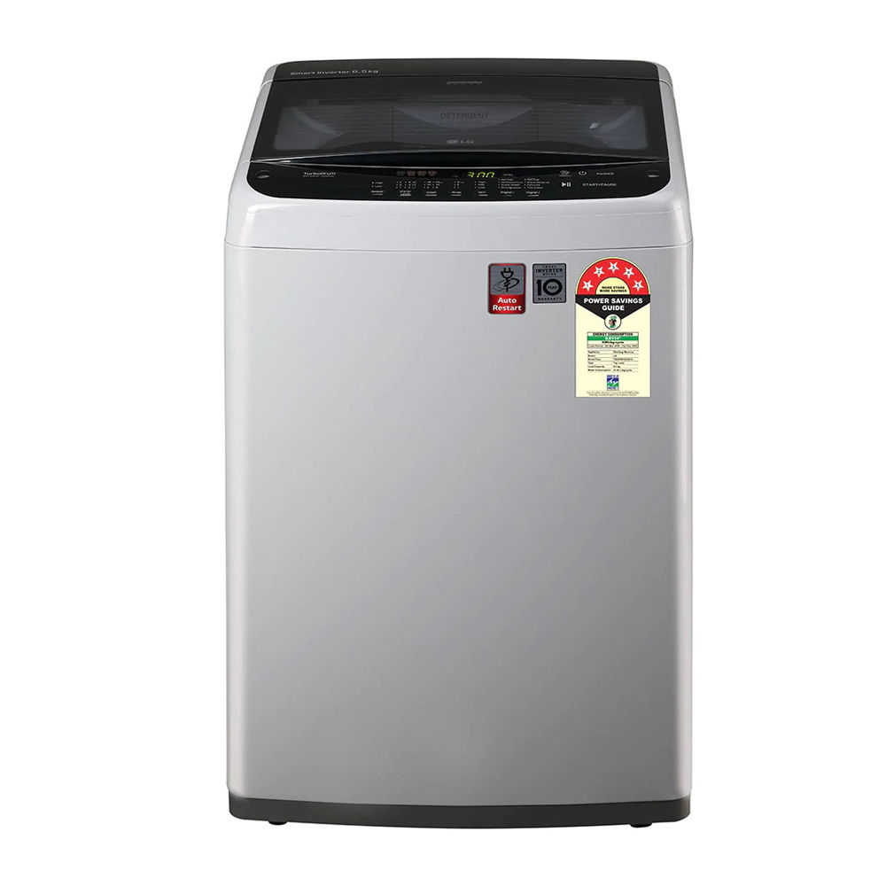 Flipkart - LG 6.5 Kg Top Loading Fully Automatic Washing Machine with Smart Inverter Technology, T65SPSF2Z Middle Free Silver Price