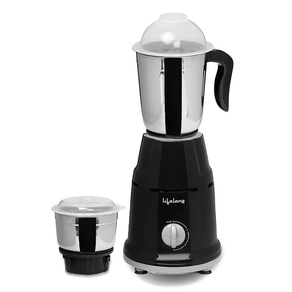 Reliancedigital - Lifelong Duos 500W 2 Jars Mixer Grinder, Overload Protection, Anti-Skid Feet,LLMG93, Black Price