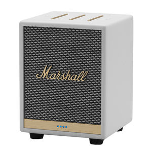 Amazon - Marshall Uxbridge Voice Bluetooth Speaker with Amazon Alexa Built-in, WI-FI and Bluetooth 4.2 Connectivity, Mono Speaker, Acoustic Noise Cancellation, Far Field Voice Interaction, Airplay 2, White Price
