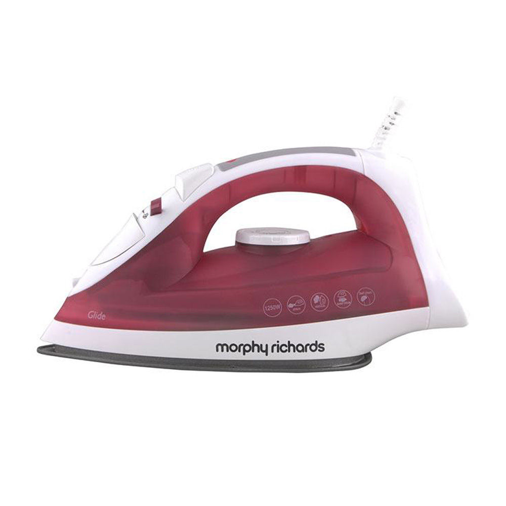 Vijay Sales - Morphy Richards Glide Steam Iron, Red and White Price