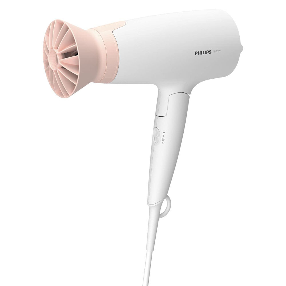 Vijay Sales - Philips 1600 Watts Hair Dryer, Thermoprotect, 3 Heat and Speed Settings, Thermo Protect Airflow, BHD308/30, White Price