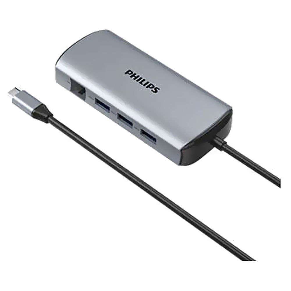 Flipkart - Philips 7-in-1 USB Type-C Multiport Travel Hub, Silver Price