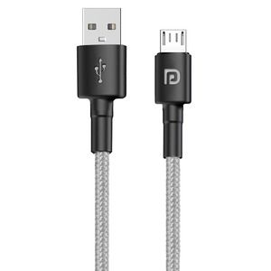 Flipkart - Portronics Konnect B POR 1234 1m Micro USB Cable, Grey Price