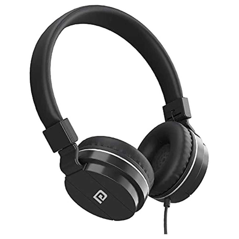 Reliancedigital - Portronics Aural 1 Foldable Wired Headphone, Black Price