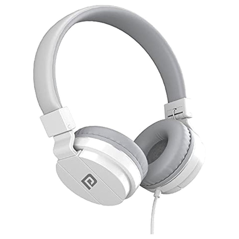 Reliancedigital - Portronics Aural 1 Foldable Wired Headphone, White Price