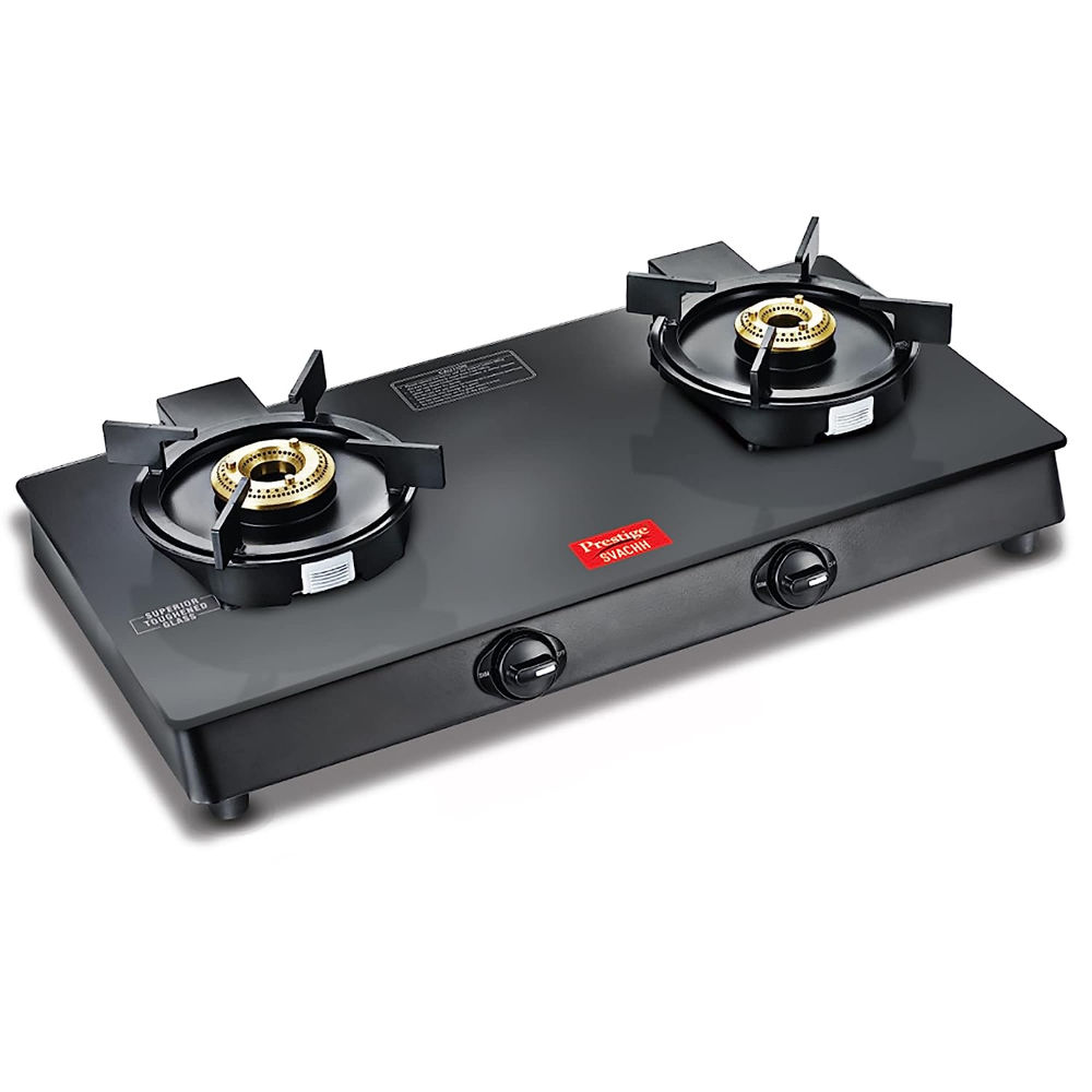 Reliancedigital - Prestige Svachh Neo Cooktop Top 2 Burner Gas Stove, Black Price