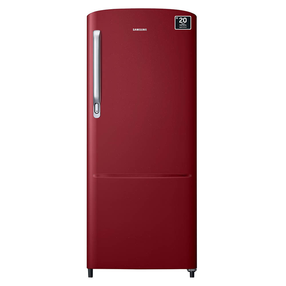 Amazon - Samsung 183 L 2 Star Digital Inverter Direct Cool Single Door Refrigerator (RR20C2412RH/NL, Scarlet Red) Price