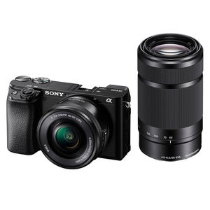 Reliancedigital - Sony Alpha ILCE 6100Y 24.2 MP Mirrorless Digital SLR Camera with 16-50 mm and 55-210mm Power Zoom Lens (APS-C Sensor, Fast Auto Focus, Real-time Eye AF, Real-time Tracking, 4K Vlogging Camera & Tiltable screen) Price