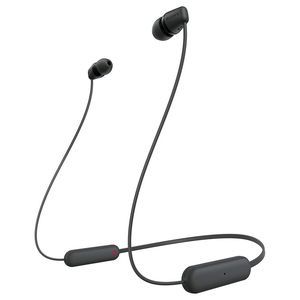Tatacliq - Sony WI-C100 Wirless Neckband Earphone with Up to 25 Hours of Battery Life, hands-free calling, IPX4 rating with Splash and Sweat-Proof, Voice assistant compatible, Black Price