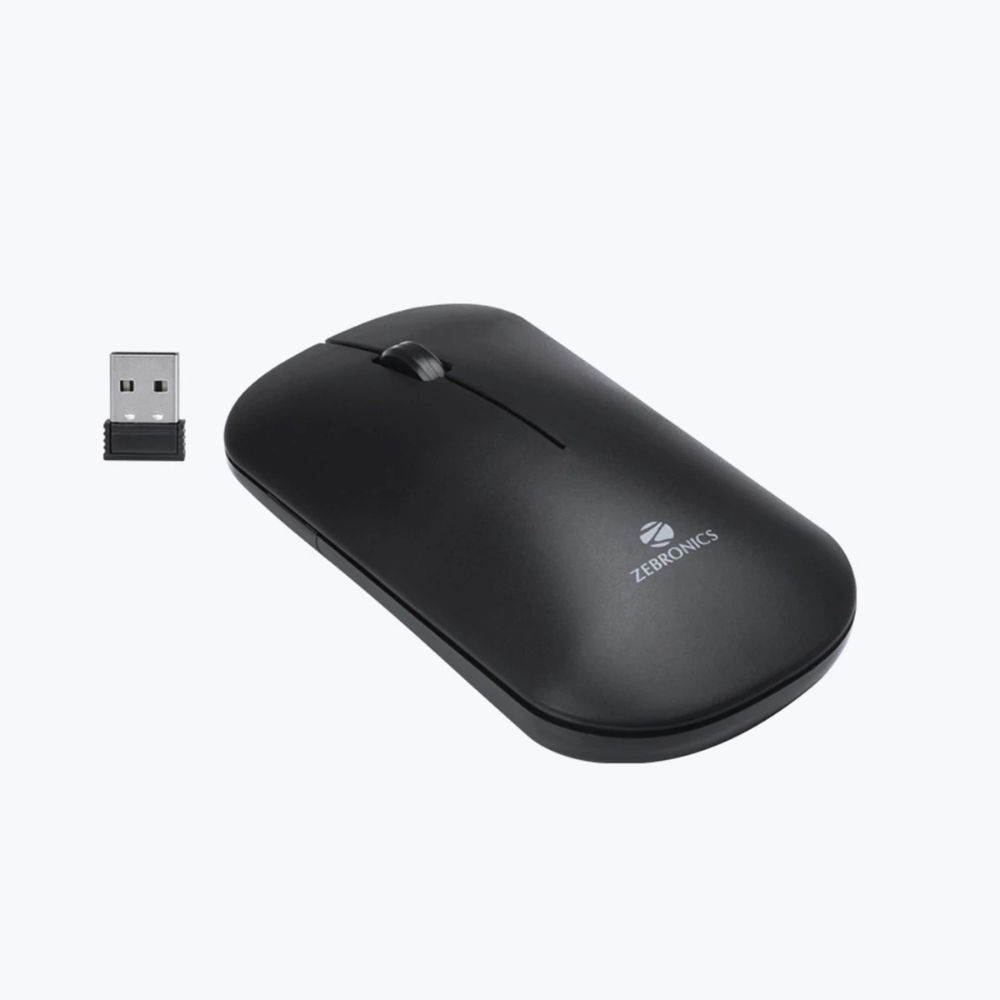 Reliancedigital - Zebronics Zeb-Dazzle Wireless Mouse with Nano Receiver, Matte Finish (Black) Price