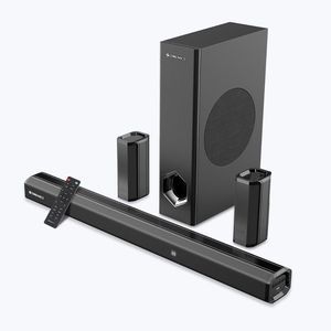 Flipkart - Zebronics Zeb-Juke Bar 7400 Pro, 5.1 Channel Soundbar with Subwoofer & Dual Rear Satellites Supports Bluetooth, USB/AUX/ Optical IN & HDMI (ARC), Black, 180 Watts Price