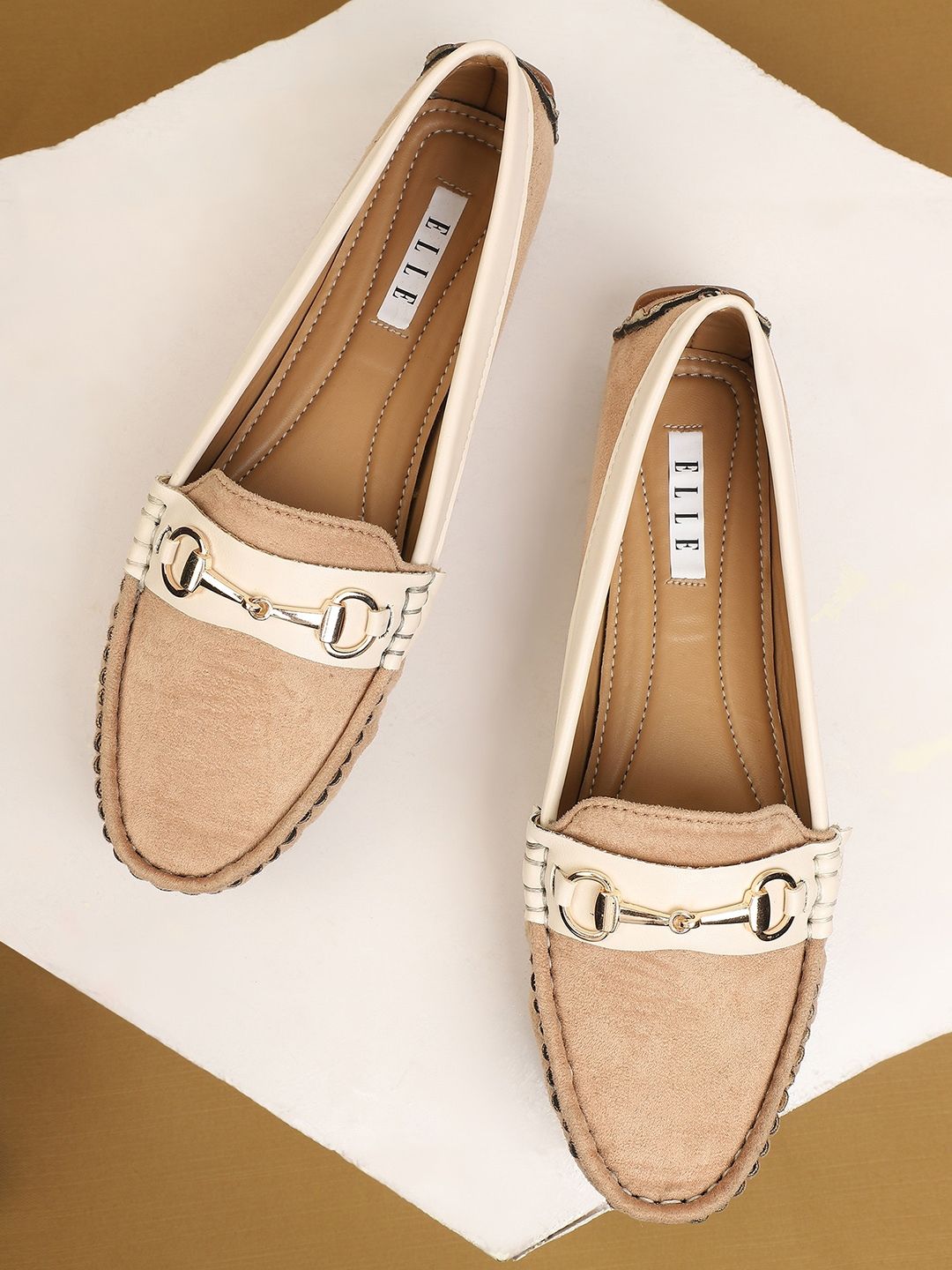 Myntra - ELLE Women Beige Loafers Price