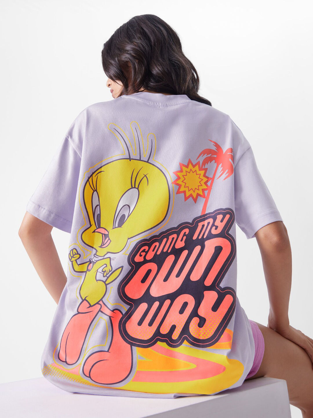 Myntra - The Souled Store Looney Tunes Graphic Printed Pure Cotton T-Shirt Price