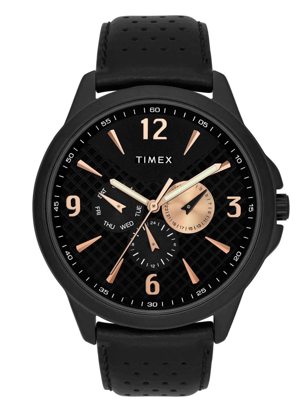 Myntra - Timex Men Black Multifunction Analogue Watch – TWEG16517 Price