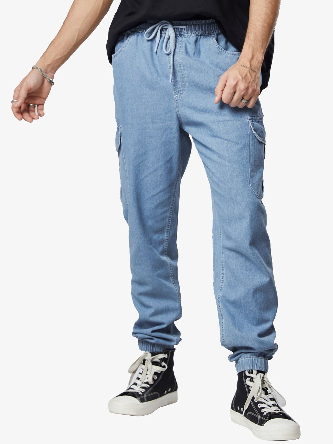 Flipkart - The Souled Store Men Drawstring Pure Cotton Joggers