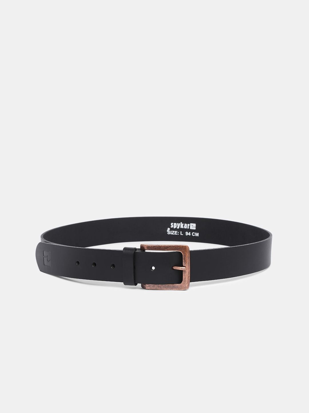 Nykaa - SPYKAR Men Black Leather Belt Price