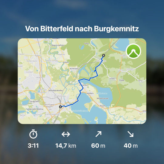 Die Tour bei komoot