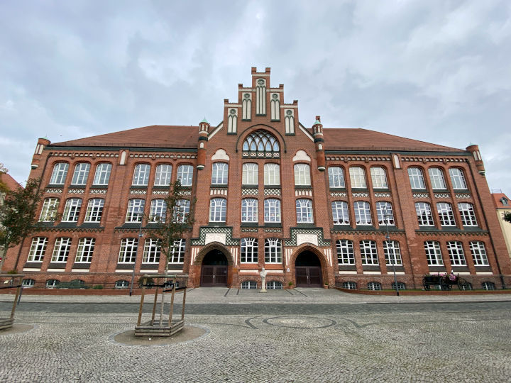 Die Jahnschule Wittenberge im Stil der Neogotik