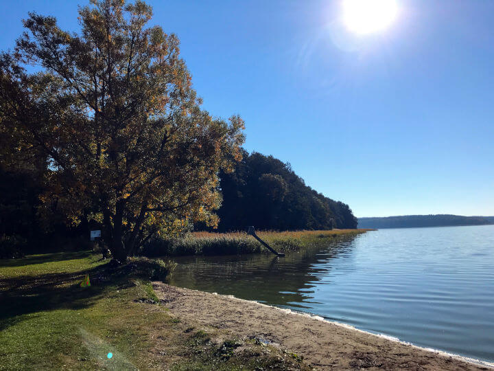 Schöne Badestelle am Käbelicksee